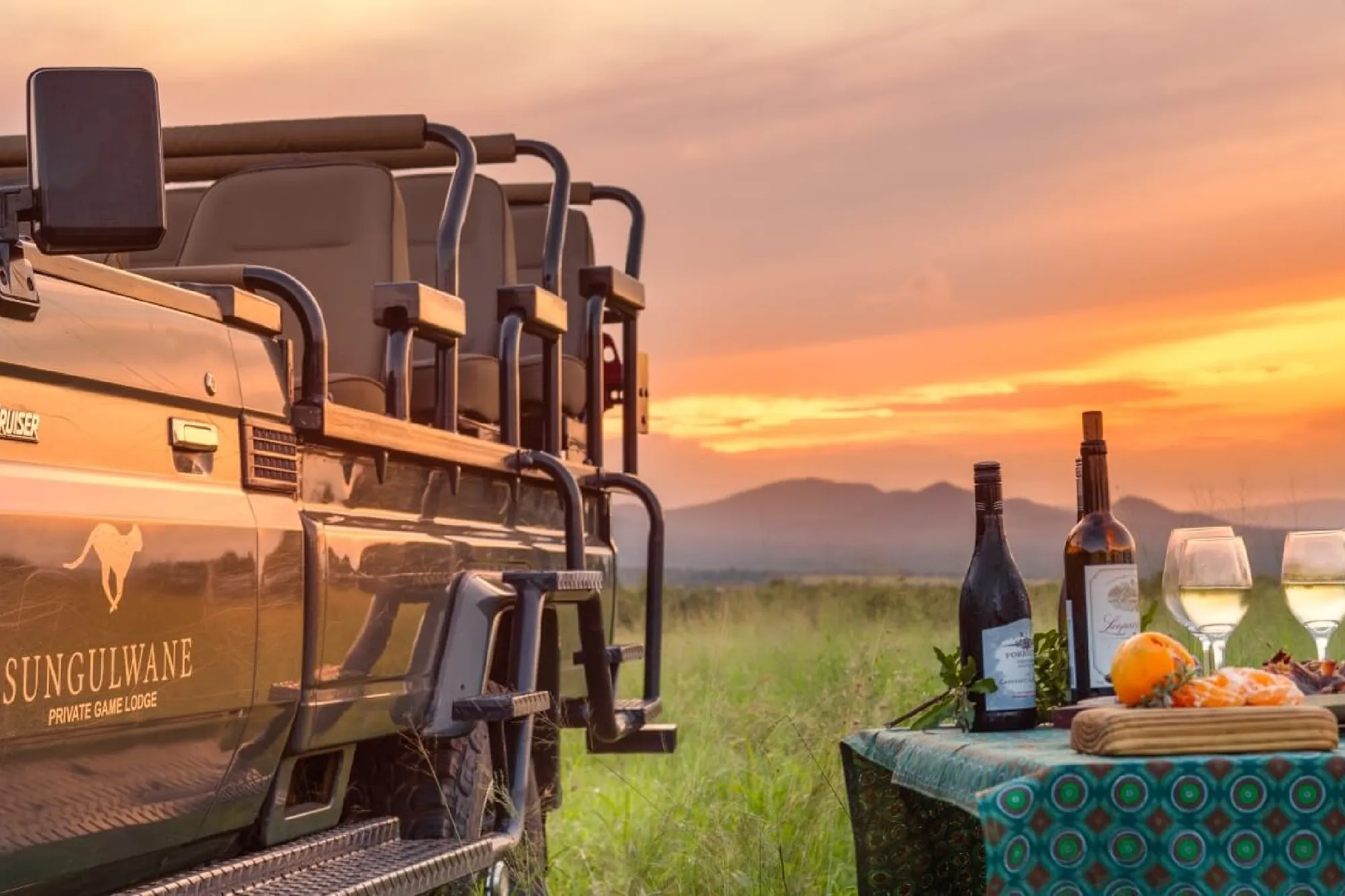 Sungulwane Private Game Lodge — game drive and wildlife